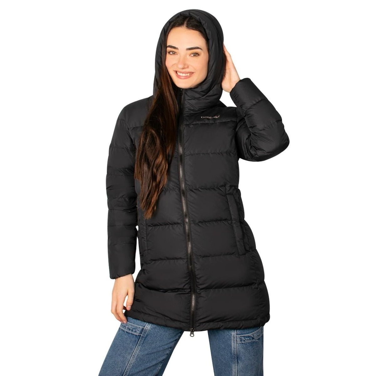 Chamarra Larga Capitonada de Pluma para Mujer - Greenlander