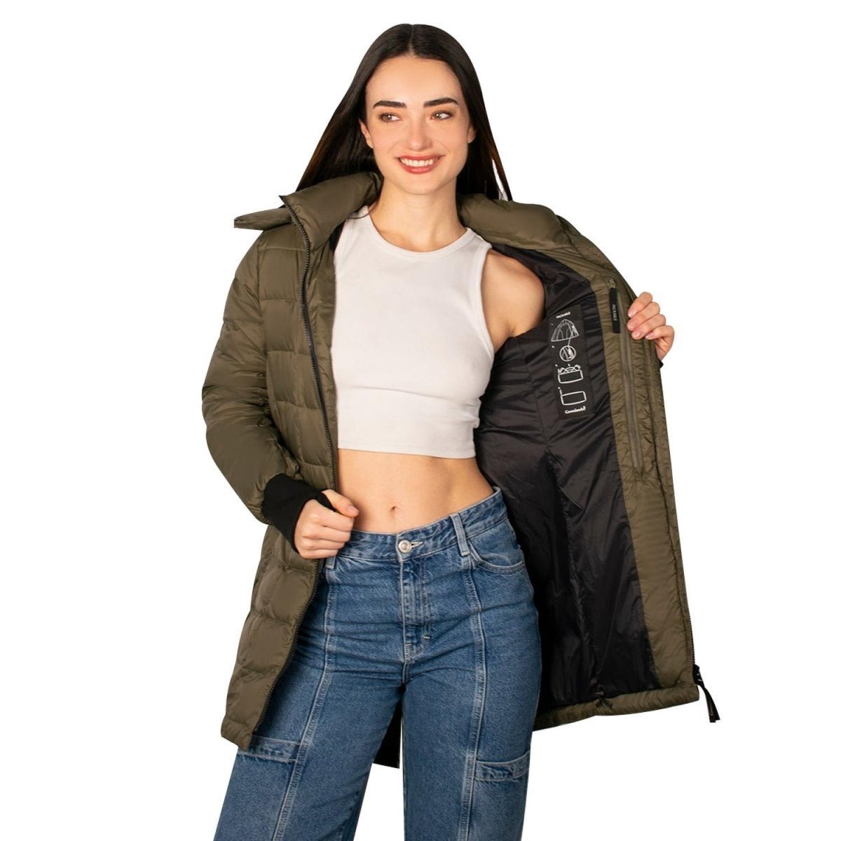 Chamarra Larga Capitonada Mujer - Greenlander