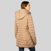 Chamarra larga capitonada para mujer con bolsillos Greenlander - Greenlander