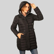 Chamarra larga capitonada para mujer con bolsillos Greenlander - Greenlander