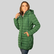 Chamarra larga capitonada para mujer con bolsillos Greenlander - Greenlander