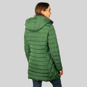 Chamarra larga capitonada para mujer con bolsillos Greenlander - Greenlander