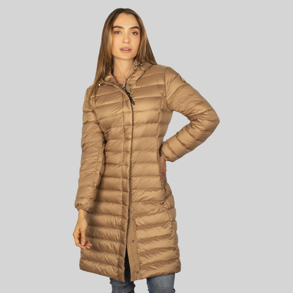 Chamarra larga capitonada para mujer con capucha Greenlander - Greenlander