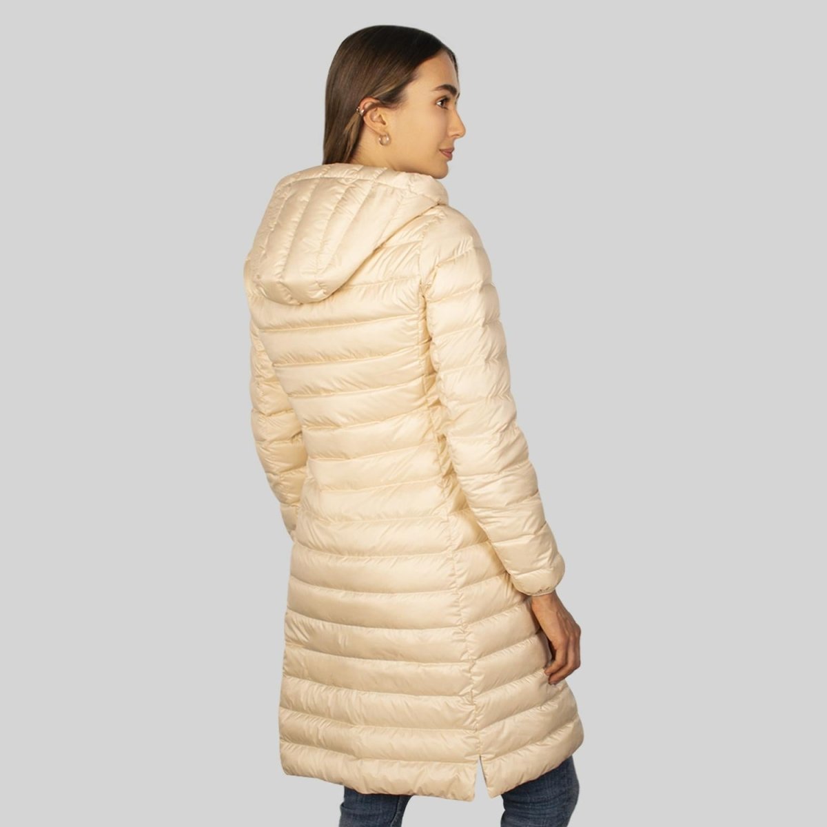 Chamarra larga capitonada para mujer con capucha Greenlander - Greenlander