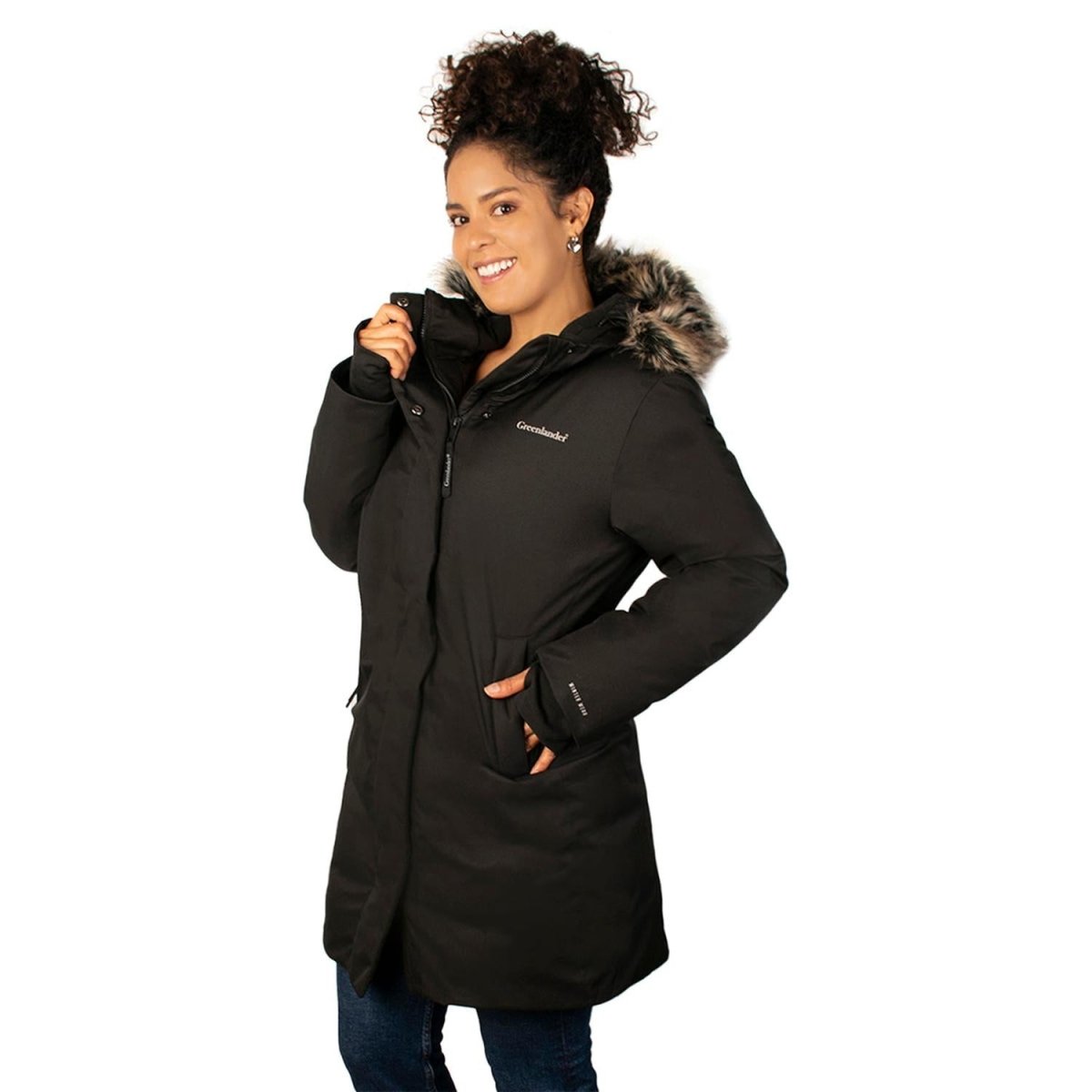 Chamarra Larga Con Fur Mujer - Greenlander