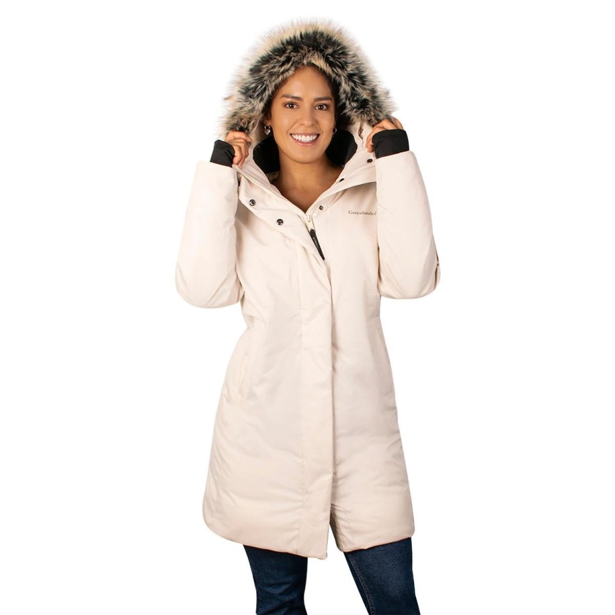 Chamarra Larga Con Fur Mujer - Greenlander