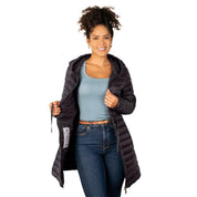 Chamarra Larga de Pluma Capitonada Con Bolsa para Empacar Greenlander Mujer - Greenlander