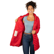 Chamarra Larga de Pluma Capitonada Con Bolsa para Empacar Greenlander Mujer - Greenlander