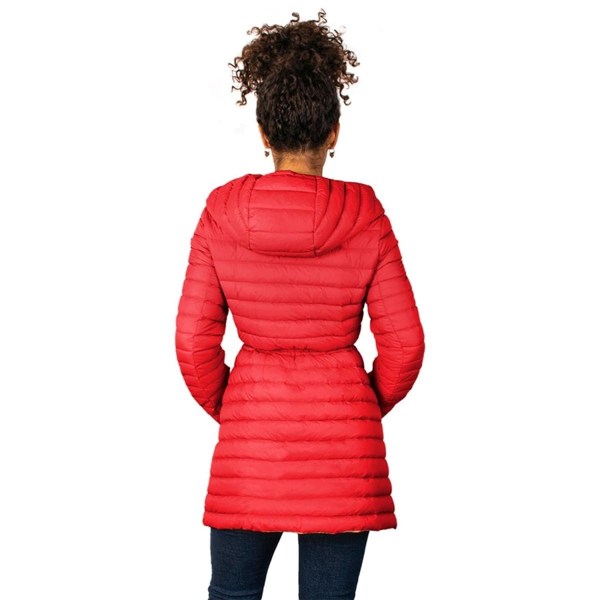 Chamarra Larga de Pluma Capitonada Con Bolsa para Empacar Greenlander Mujer - Greenlander