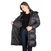 Chamarra Larga De Pluma Capitonada Mujer Premium - Greenlander