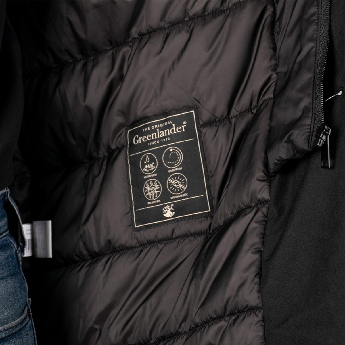 Chamarra larga para hombre con bolsillos y doble cuello Greenlander - Greenlander