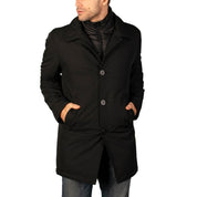 Chamarra larga para hombre con bolsillos y doble cuello Greenlander - Greenlander