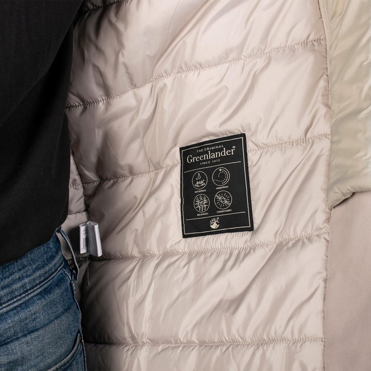 Chamarra larga para hombre con bolsillos y doble cuello Greenlander - Greenlander