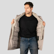 Chamarra larga para hombre con bolsillos y doble cuello Greenlander - Greenlander