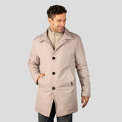 Chamarra larga para hombre con bolsillos y doble cuello Greenlander - Greenlander