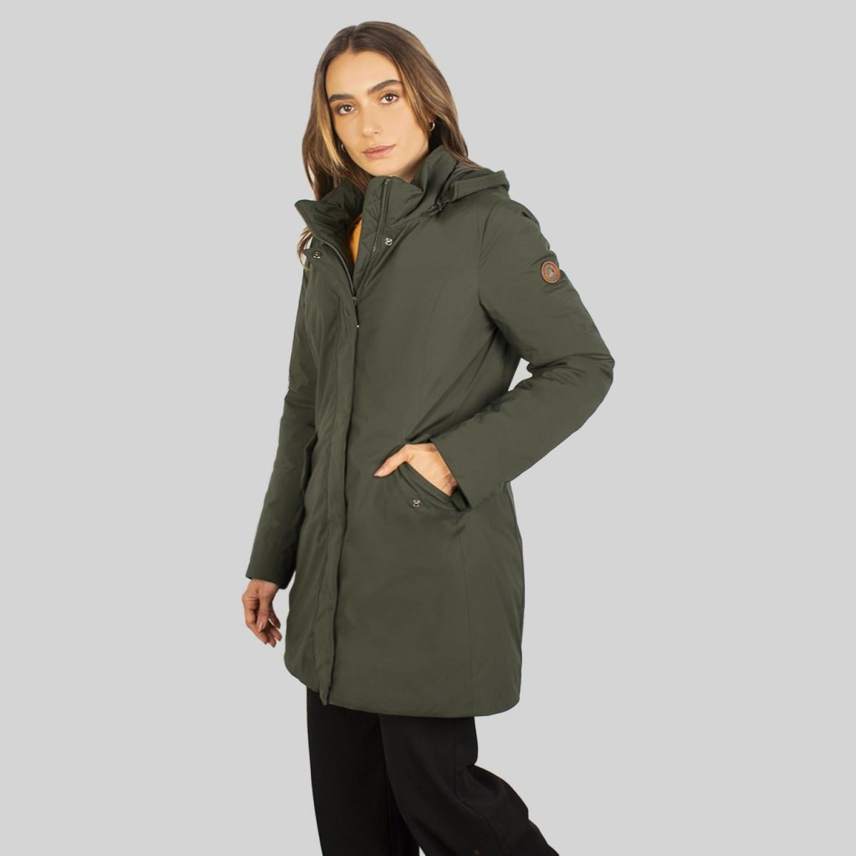 Chamarra Larga para mujer Greenlander con gorro - Greenlander