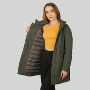 Chamarra Larga para mujer Greenlander con gorro - Greenlander