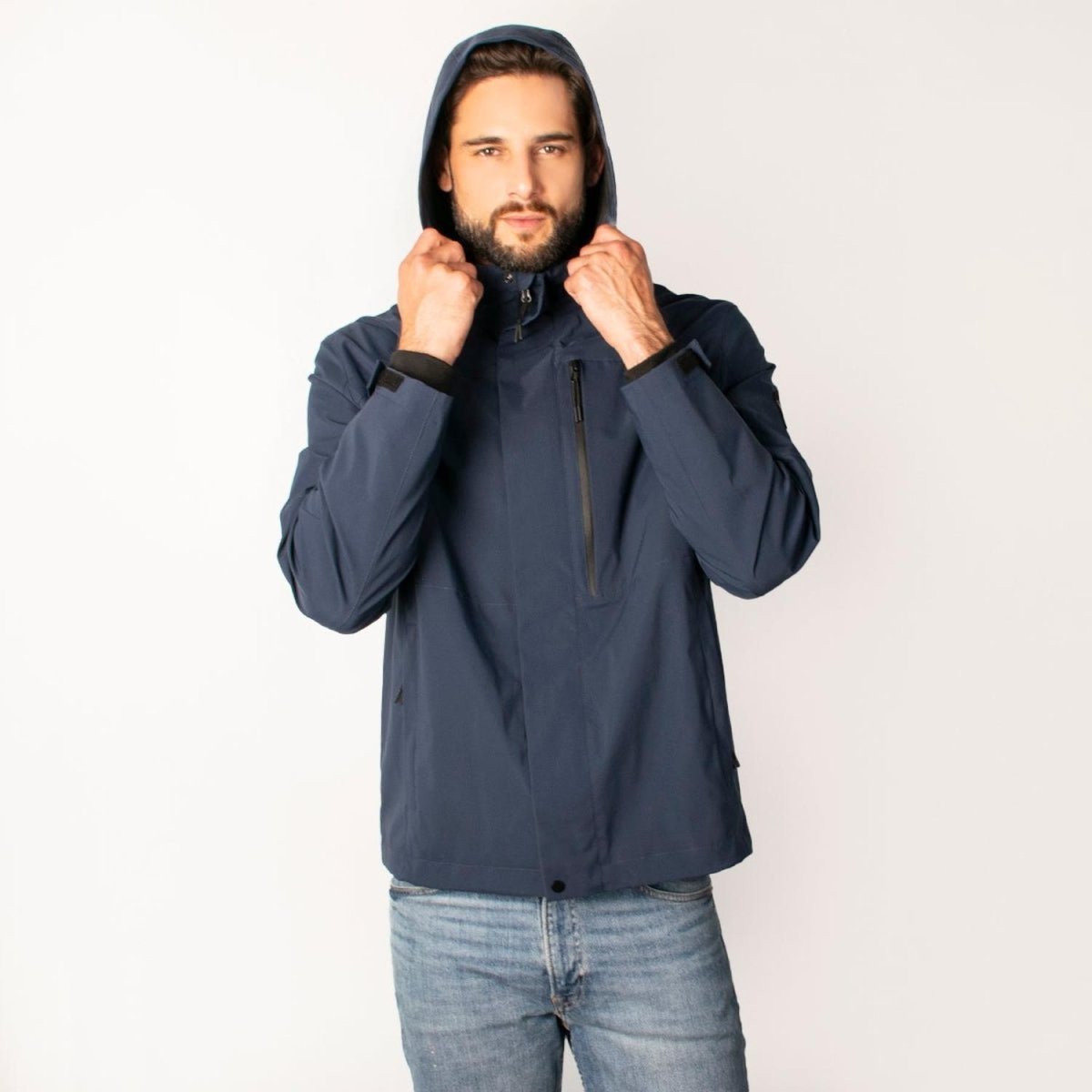 Chamarra Ligera Para Hombre Rompevientos Capucha Greenlander - Greenlander