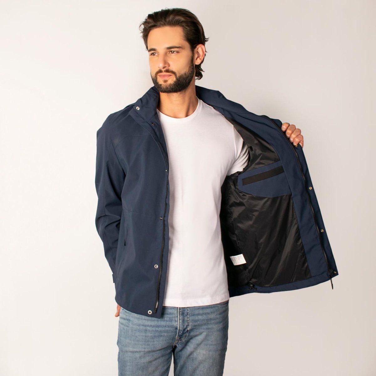 Chamarra Ligera Para Hombre Rompevientos Capucha Greenlander - Greenlander