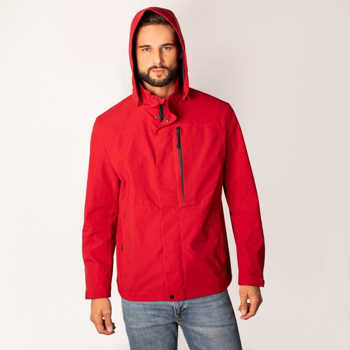 Chamarra Ligera Para Hombre Rompevientos Capucha Greenlander - Greenlander