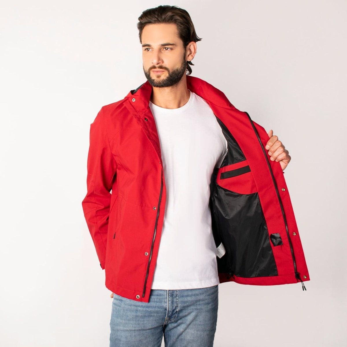 Chamarra Ligera Para Hombre Rompevientos Capucha Greenlander - Greenlander