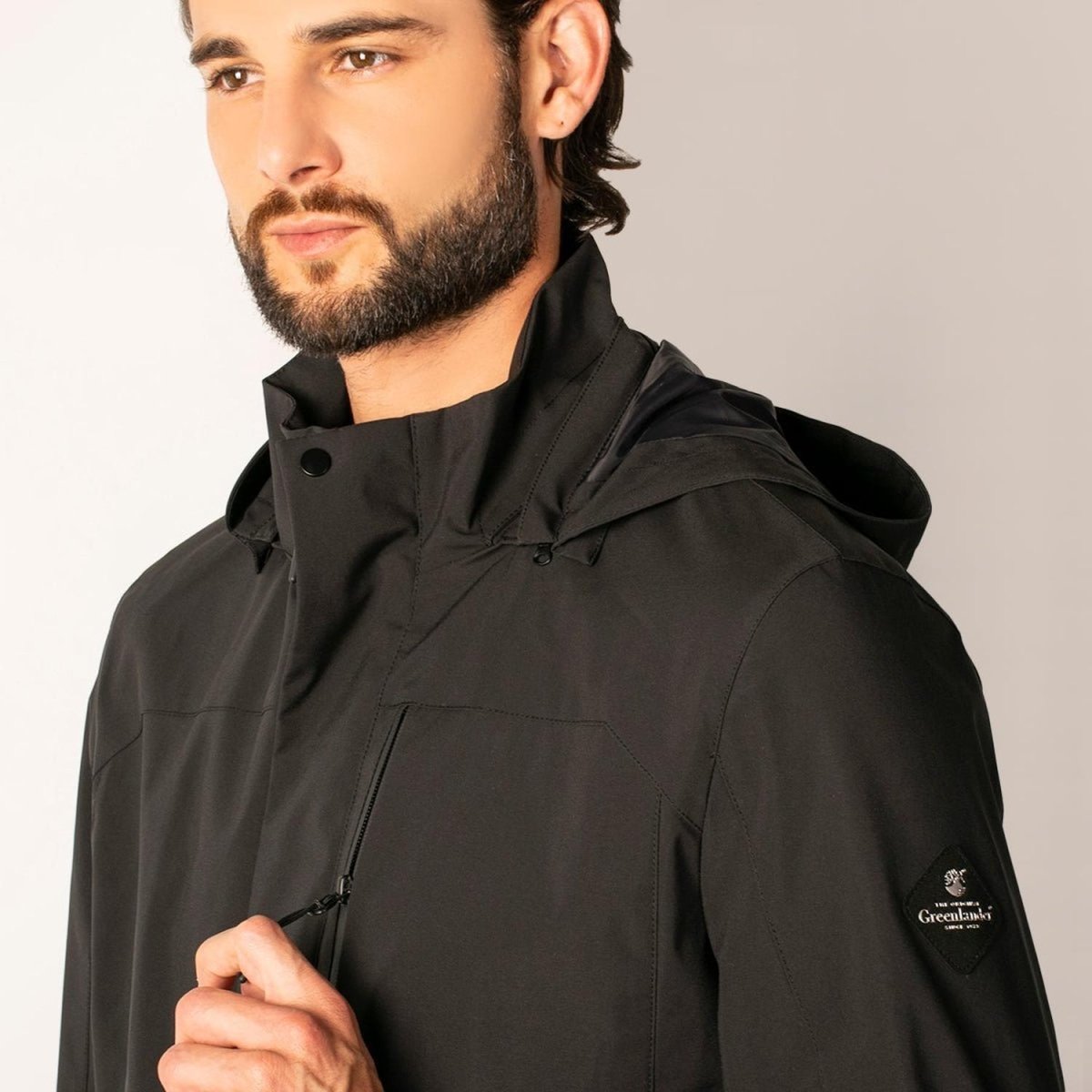 Chamarra Ligera Para Hombre Rompevientos Capucha Greenlander - Greenlander