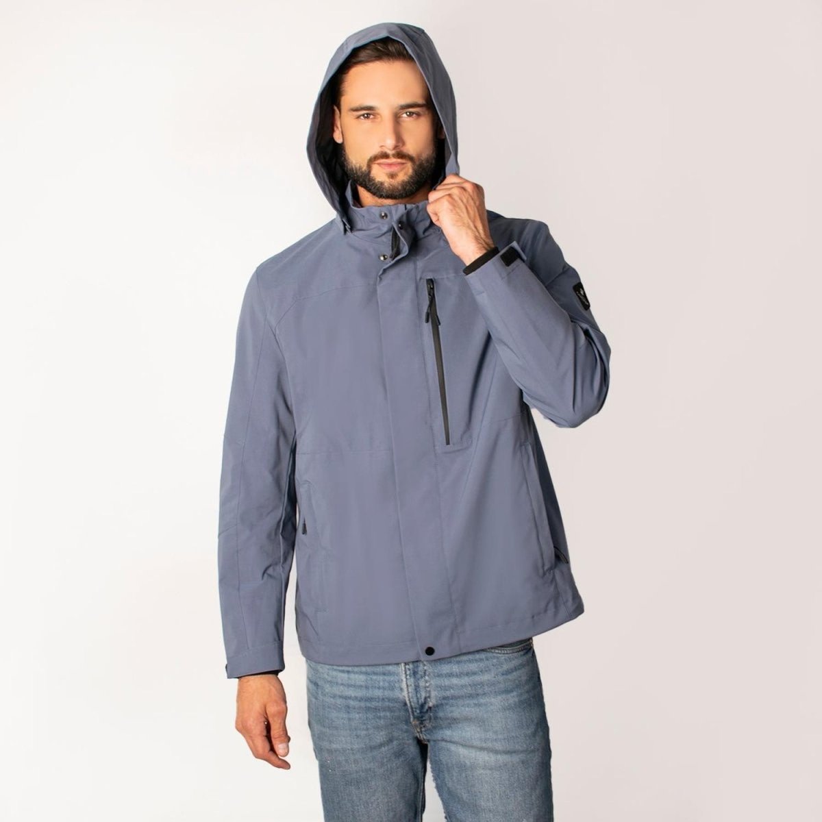 Chamarra Ligera Para Hombre Rompevientos Capucha Greenlander - Greenlander