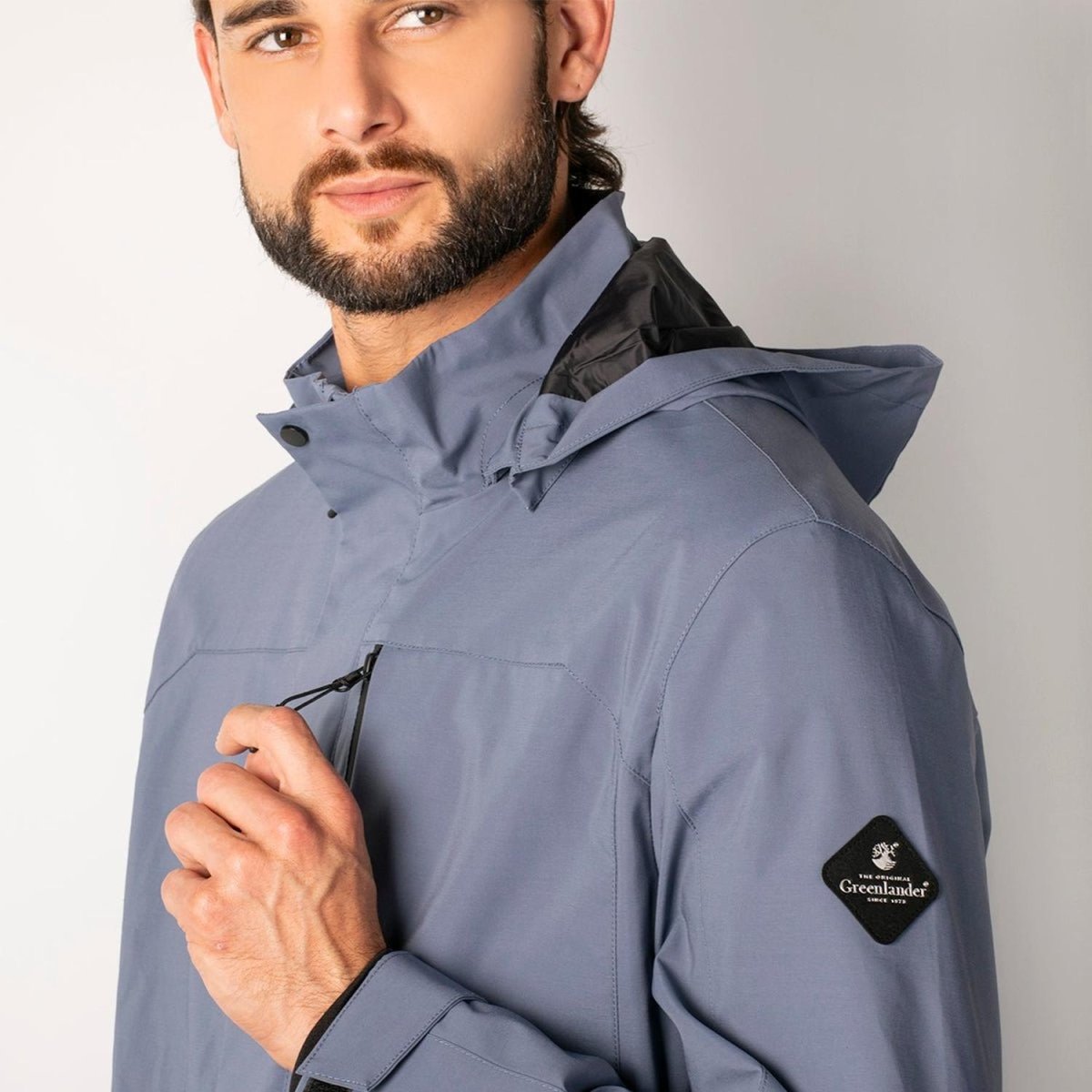 Chamarra Ligera Para Hombre Rompevientos Capucha Greenlander - Greenlander