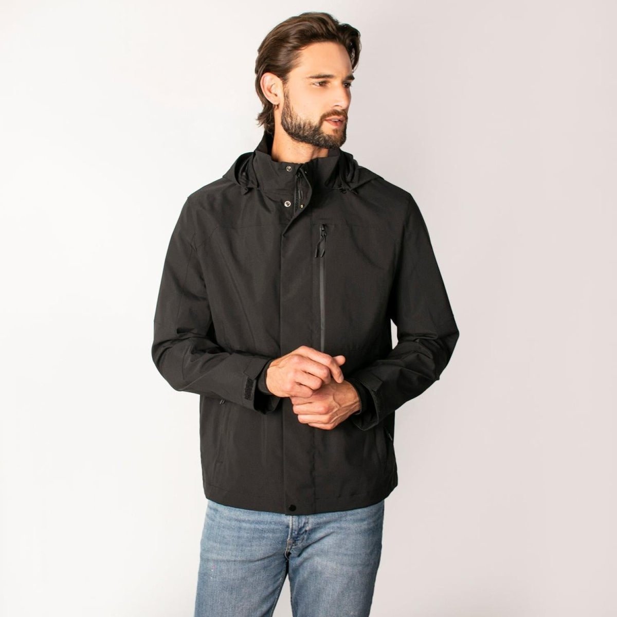 Chamarra Ligera Para Hombre Rompevientos Capucha Greenlander - Greenlander