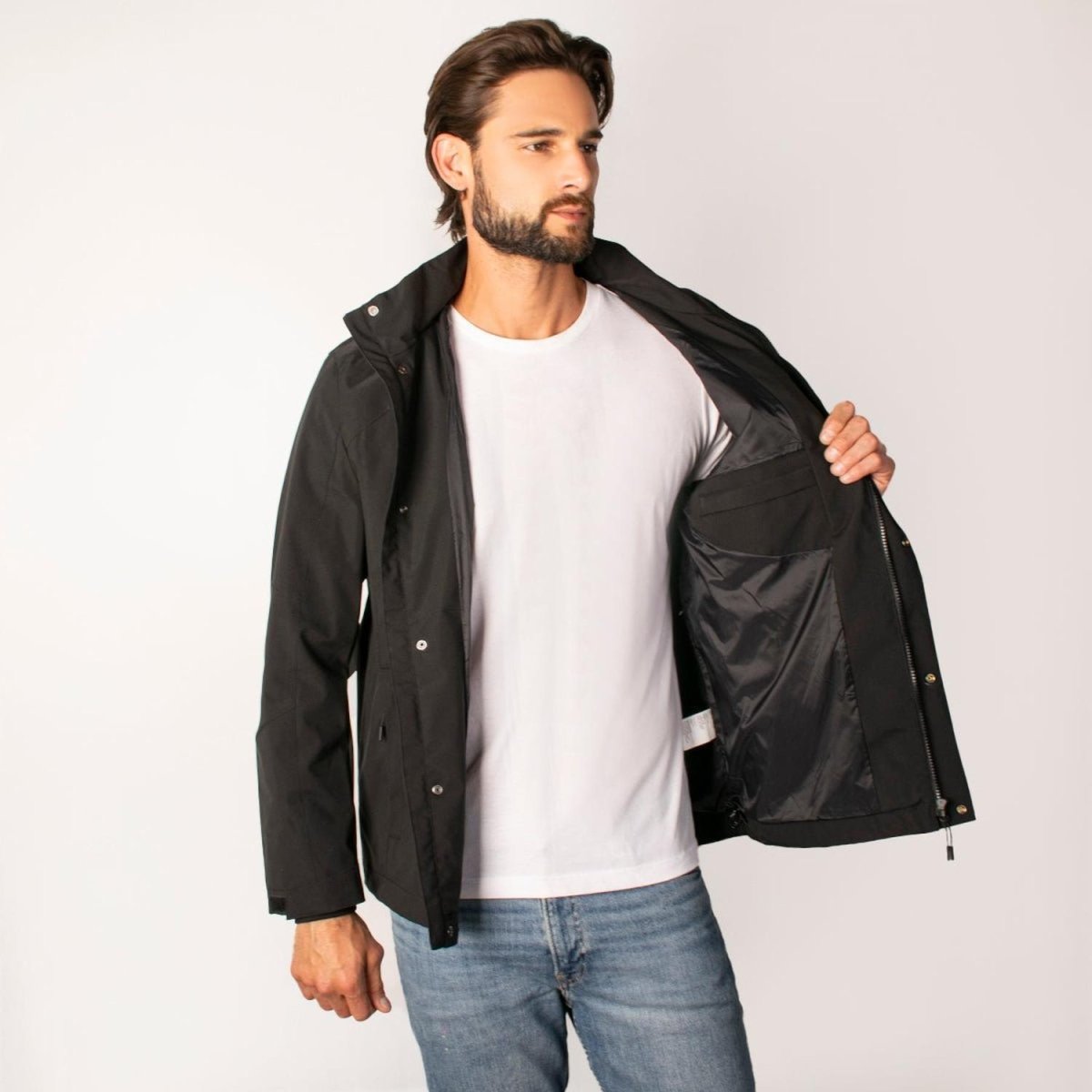 Chamarra Ligera Para Hombre Rompevientos Capucha Greenlander - Greenlander