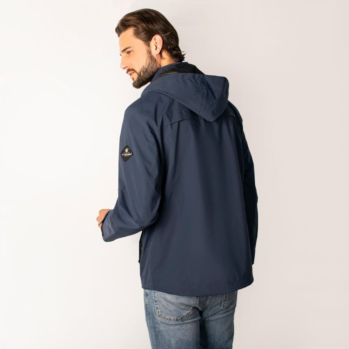 Chamarra Ligera Para Hombre Rompevientos Capucha Greenlander - Greenlander