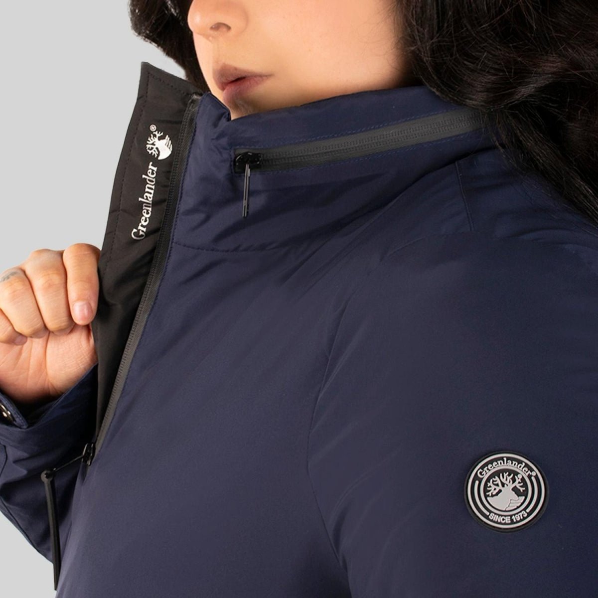 Chamarra Mujer Rompevientos Gorro Tallas Extra Greenlander - Greenlander