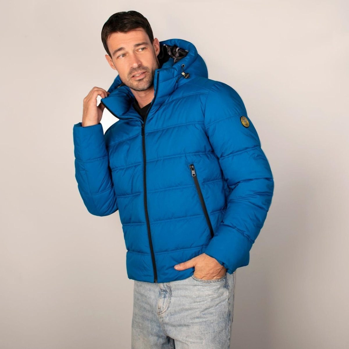 Chamarra Para Hombre Capitonada Con Gorro Greenlander - Greenlander