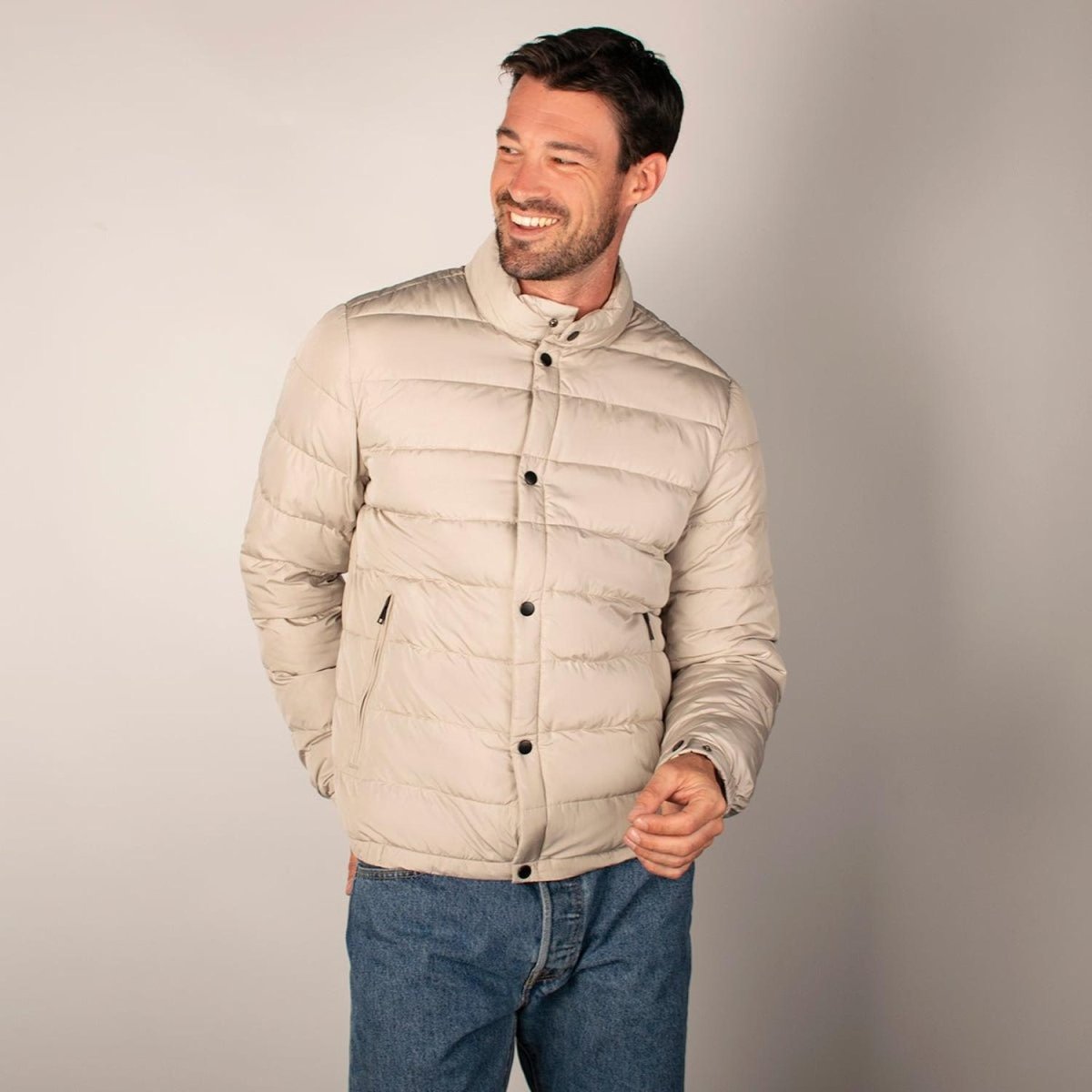 Chamarra Para hombre Capitonada Cuello Mao - Greenlander