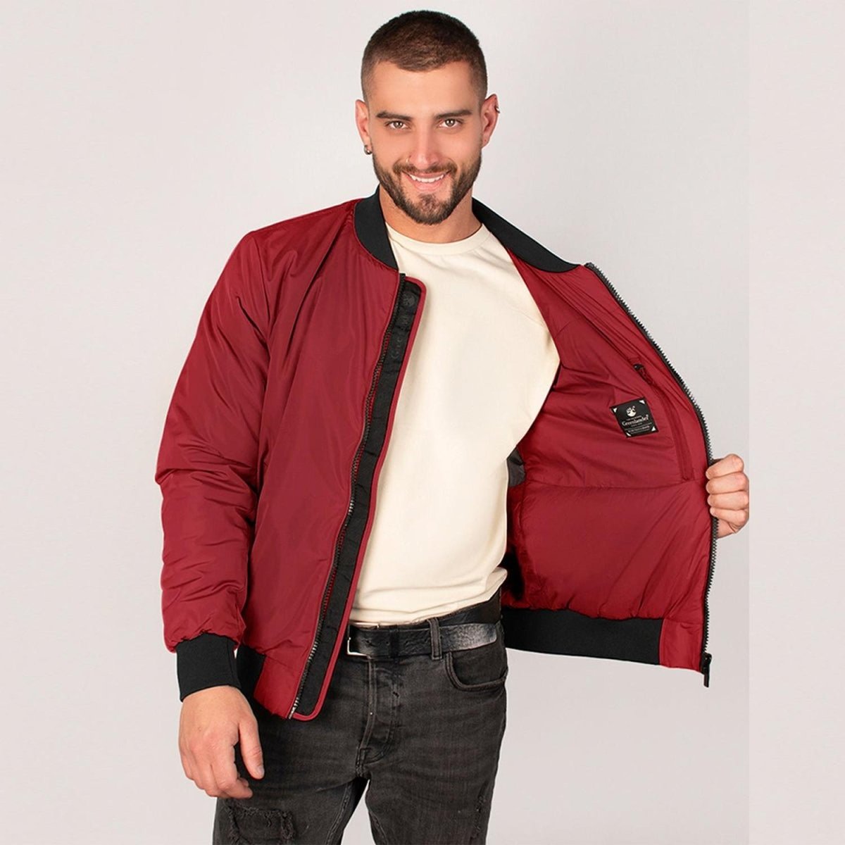 Chamarra Para Hombre Casual Estilo Bomber Ligera - Greenlander