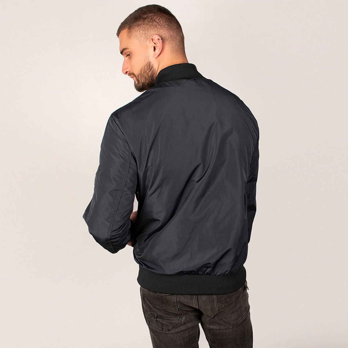 Chamarra Para Hombre Casual Estilo Bomber Ligera - Greenlander