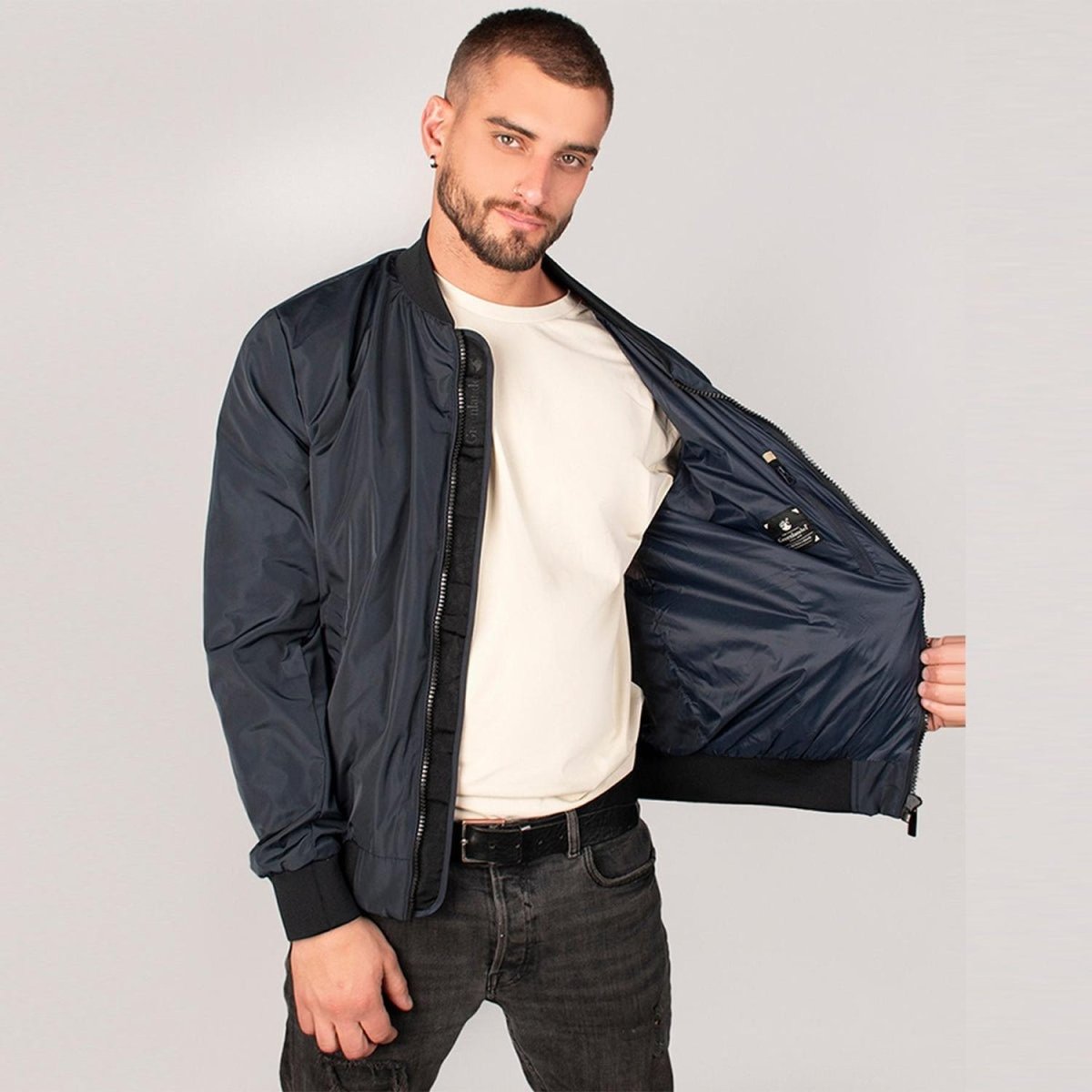 Chamarra Para Hombre Casual Estilo Bomber Ligera - Greenlander