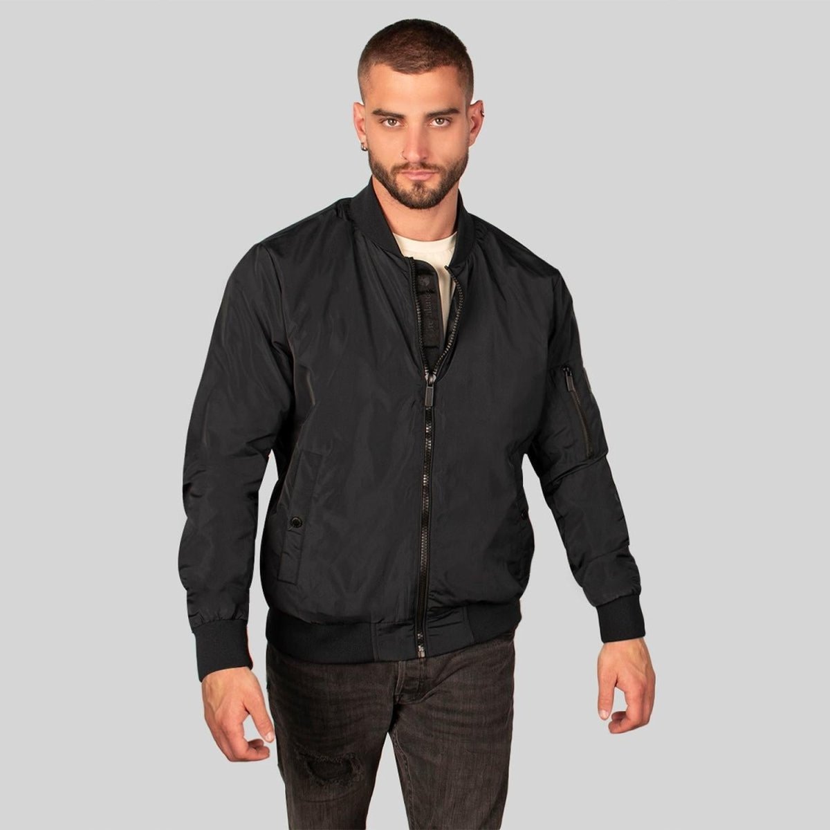 Chamarra Para Hombre Casual Estilo Bomber Ligera - Greenlander