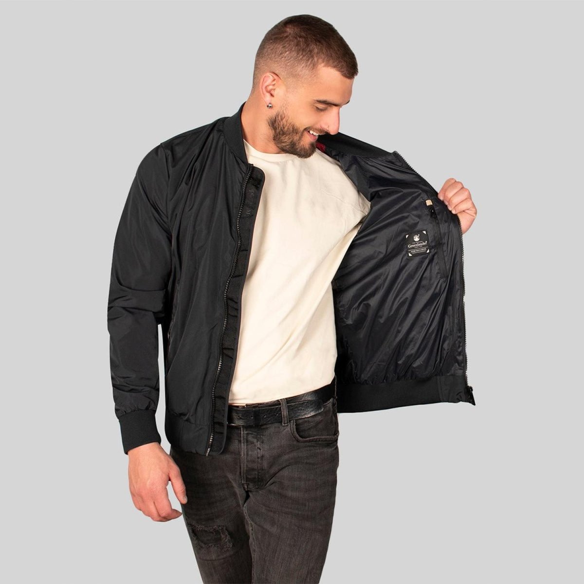 Chamarra Para Hombre Casual Estilo Bomber Ligera - Greenlander