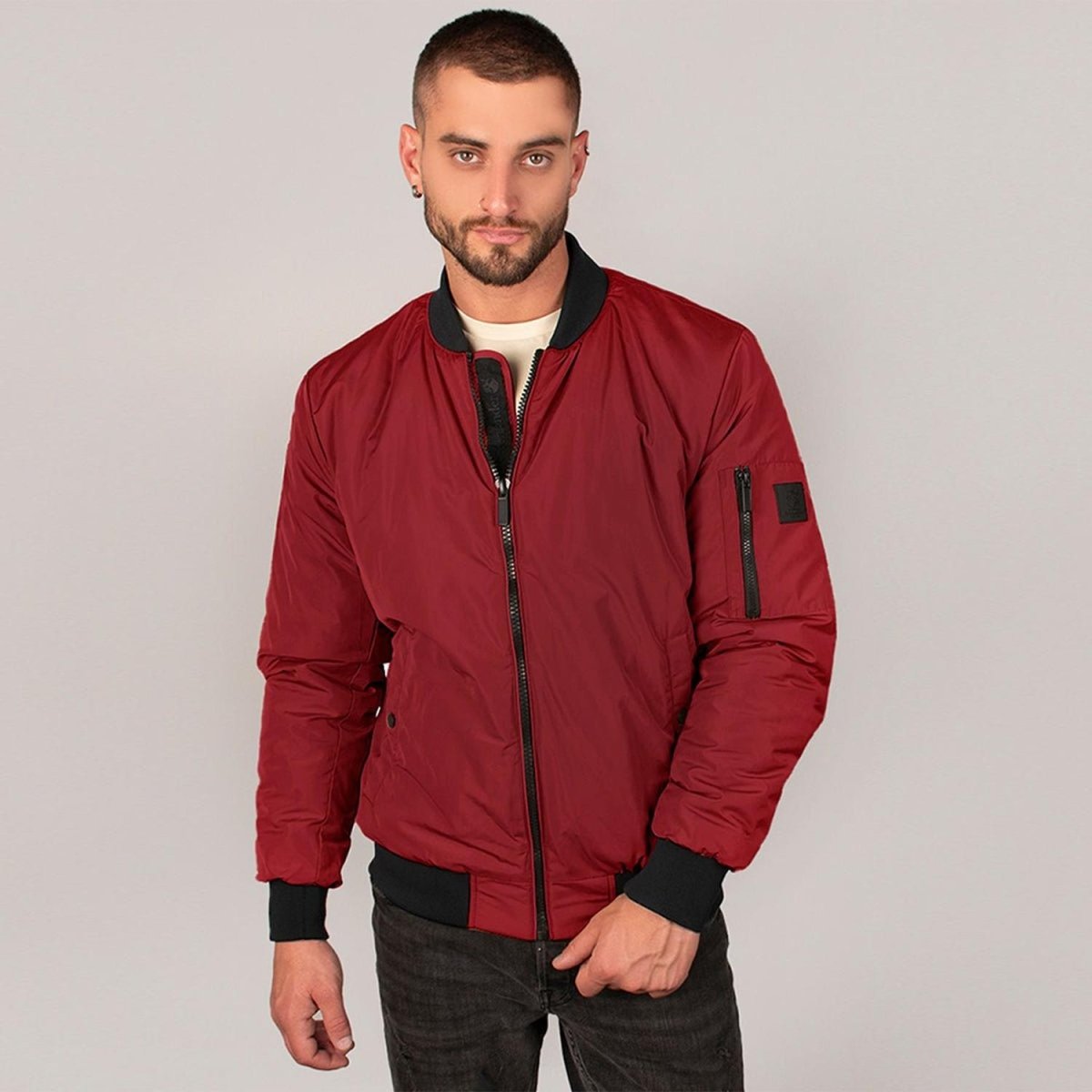Chamarra Para Hombre Casual Estilo Bomber Ligera – The Original