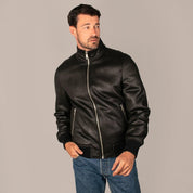 Chamarra Para Hombre De Gamuza Cuello Largo - Greenlander