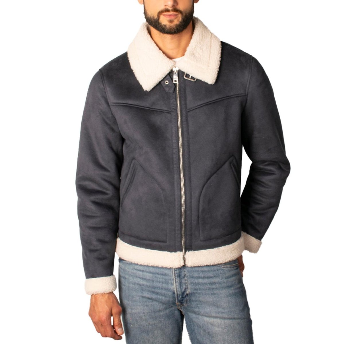 Chamarra Para Hombre De Gamuza Forro Sherpa - Greenlander