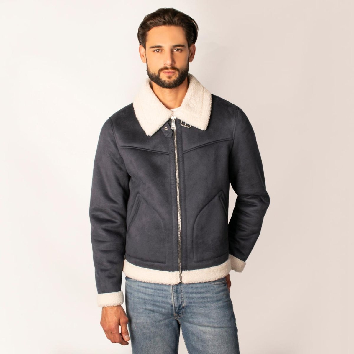 Chamarra Para Hombre De Gamuza Forro Sherpa - Greenlander