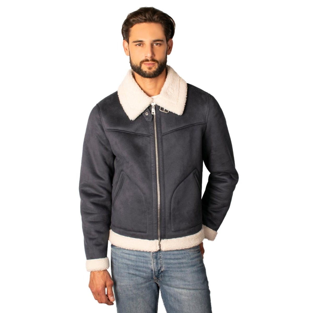 Chamarra Para Hombre De Gamuza Forro Sherpa - Greenlander