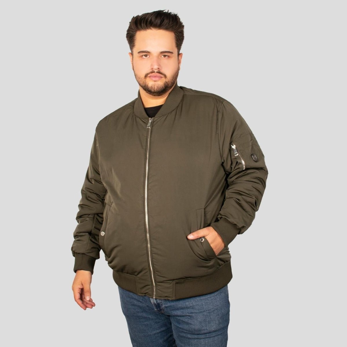 Chamarra Para Hombre Estilo Bomber Tallas extra - Greenlander