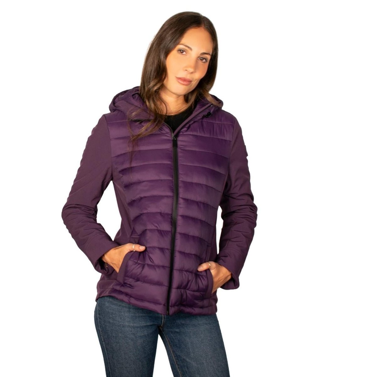 Chamarra Para Mujer Capitonada Con Gorra - Greenlander