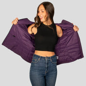 Chamarra Para Mujer Capitonada Con Gorra - Greenlander