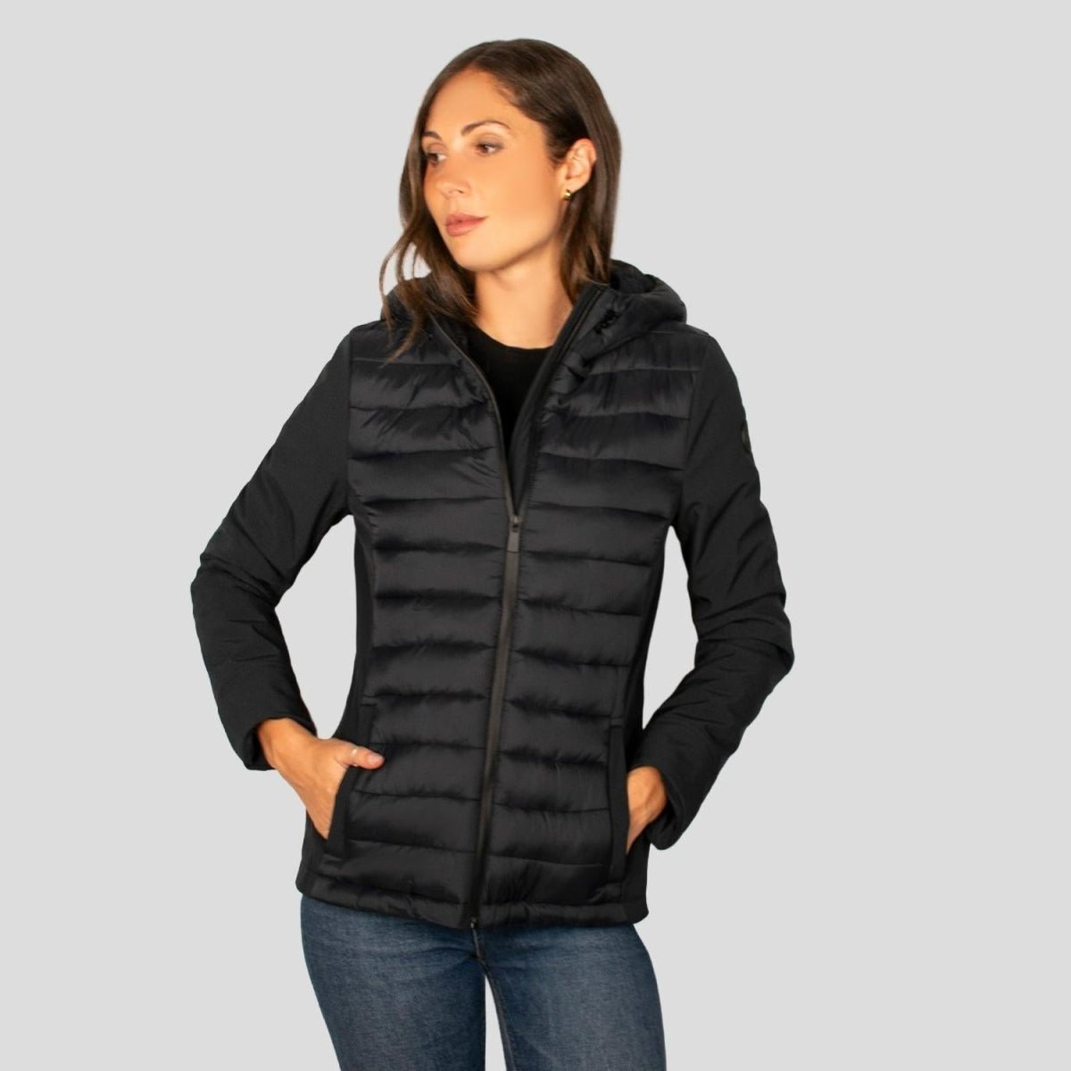 Chamarra Para Mujer Capitonada Con Gorra - Greenlander