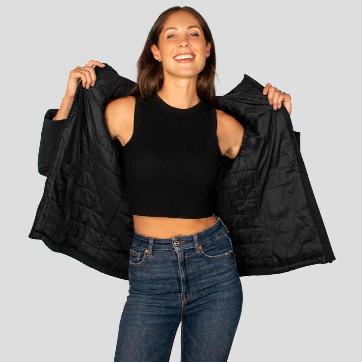 Chamarra Para Mujer Capitonada Con Gorra - Greenlander