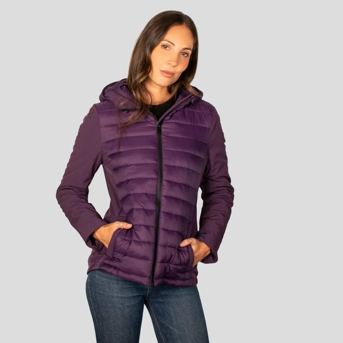 Chamarra Para Mujer Capitonada Con Gorra - Greenlander